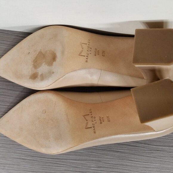 Marc Fisher LTD. Zala Pump, Nude Leather, Womens Size 8.5 M - Picture 11 of 12
